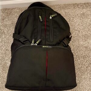 Evecase Backpack Style Black Camera Bag